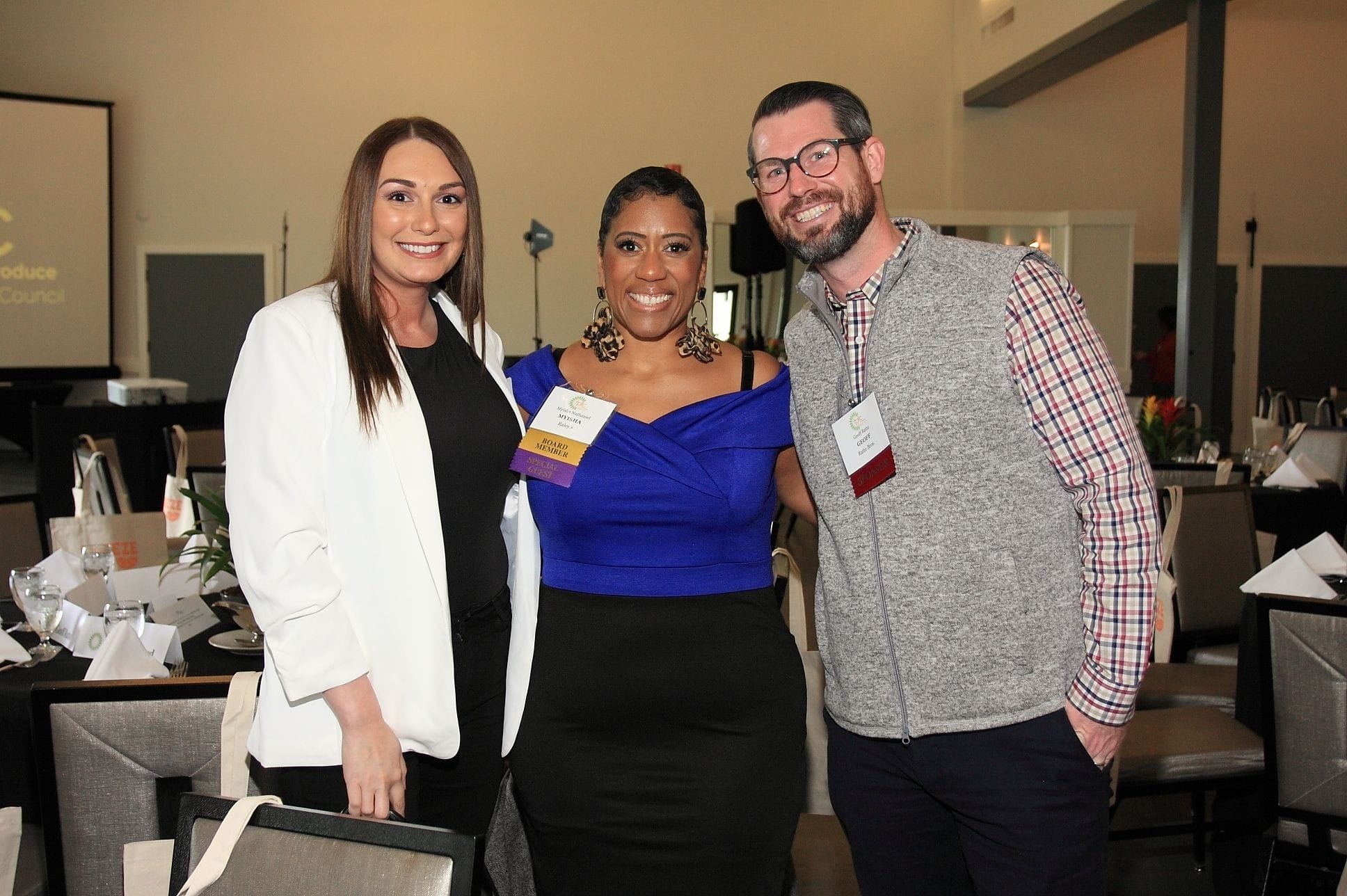 Blair Butterworth of Fresh Gourmet, Myisha Nathaniel of Raley’s and Geoff Ratto of Ratto Bros.